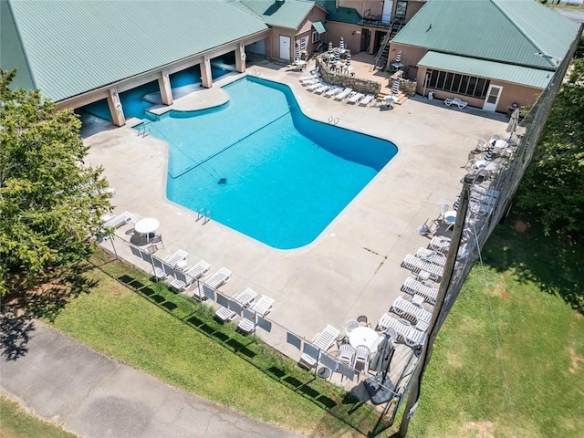 1019 Whippoorwill Rd, Monticello, GA 31064 - community pool featuring a patio