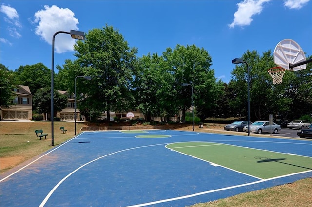 view of sport court