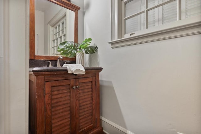 bathroom with vanity