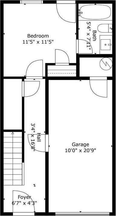 1196 Wylie St SE, Atlanta, GA 30316 - floor plan / room layout