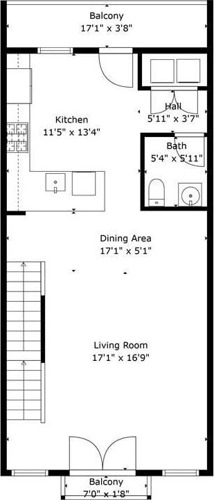 1196 Wylie St SE, Atlanta, GA 30316 - room layout