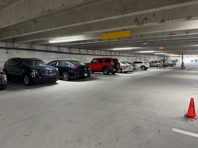 view of parking deck