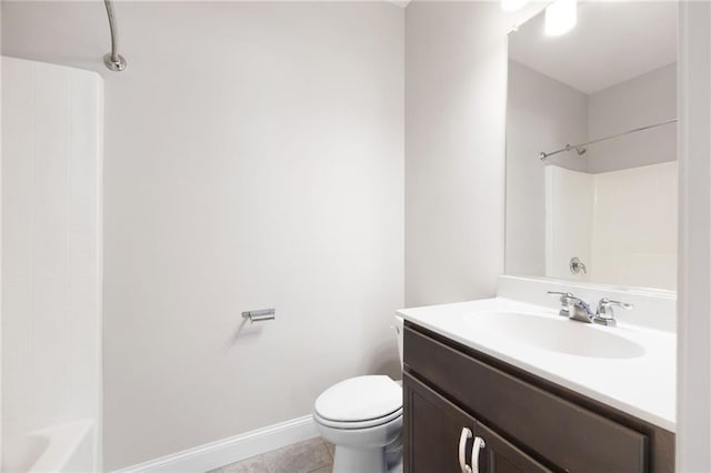 164 Blakemore Dr, Smyrna, GA 30080 - bathroom with vanity, shower / tub combination, and tile patterned floors