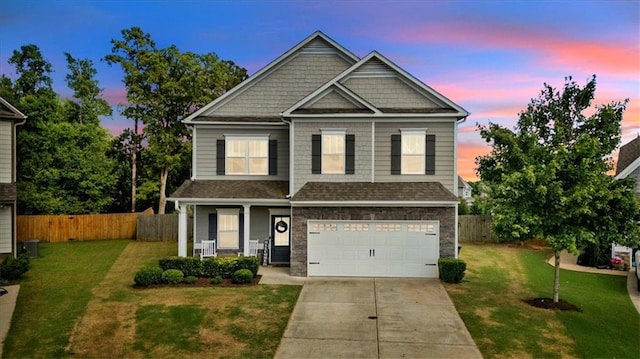 7 Wilmer Way, Cartersville, GA 30120 - craftsman inspired home featuring concrete driveway, a garage, a porch, and roof with shingles