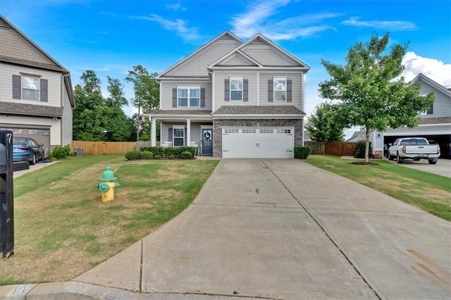 7 Wilmer Way, Cartersville, GA 30120 - craftsman house featuring concrete driveway, a garage, and stone siding