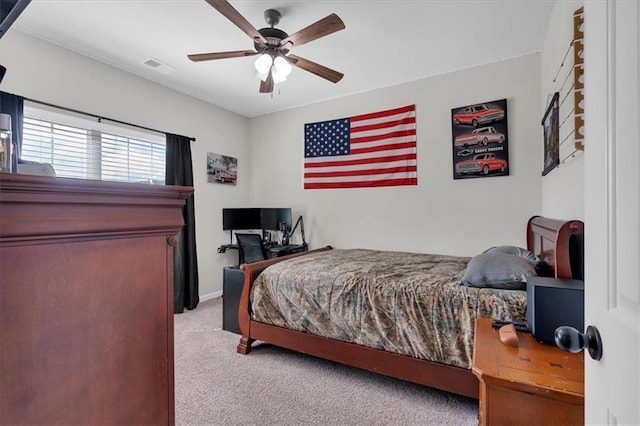 7 Wilmer Way, Cartersville, GA 30120 - bedroom featuring light carpet and a ceiling fan