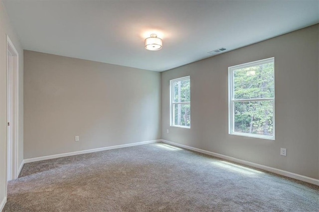 view of carpeted empty room