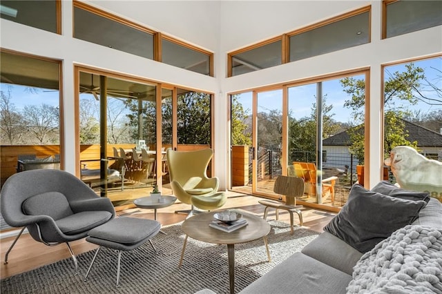 view of sunroom / solarium