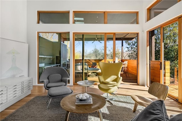 sunroom with a healthy amount of sunlight