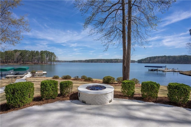 1070 Prosperity Pt, Greensboro, GA 30642 - water view featuring a dock