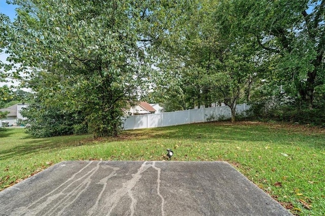 view of yard with a patio