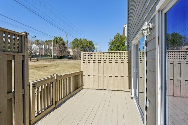 view of wooden terrace