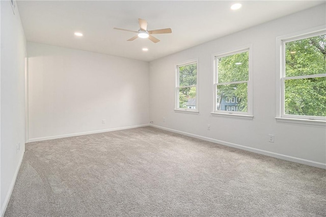 657 Stratford Green Way, Avondale Estates, GA 30002 - carpeted spare room with healthy amount of natural light, a ceiling fan, baseboards, and recessed lighting