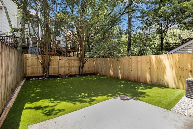 657 Stratford Green Way, Avondale Estates, GA 30002 - view of yard with a patio area and central AC