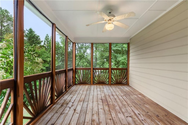 915 Summer Wind Pl, Roswell, GA 30075 - unfurnished sunroom with ceiling fan