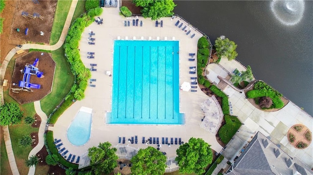 915 Summer Wind Pl, Roswell, GA 30075 - bird's eye view of a pool