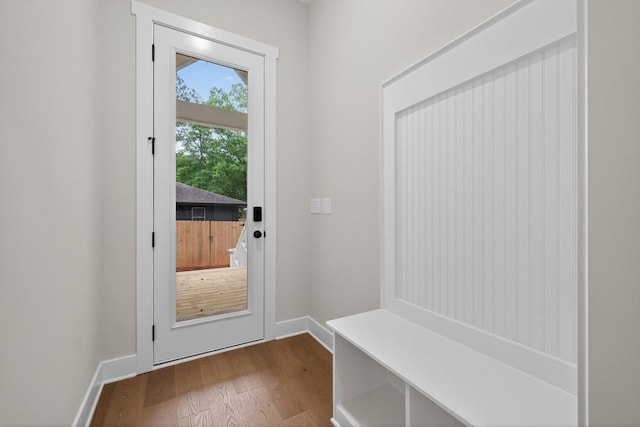 305 Milledge Ave, Monroe, GA 30655 - mudroom with dark wood finished floors and baseboards