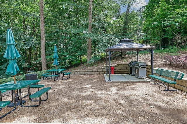 4081 Riverlook Pkwy SE Unit 13, Marietta, GA 30067 - view of patio with a gazebo and grilling area