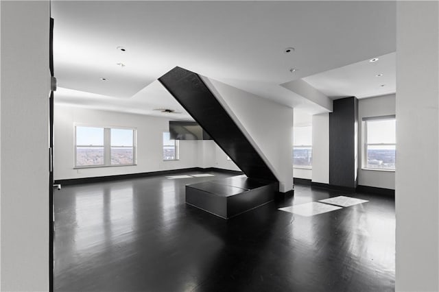 interior space featuring dark hardwood / wood-style floors