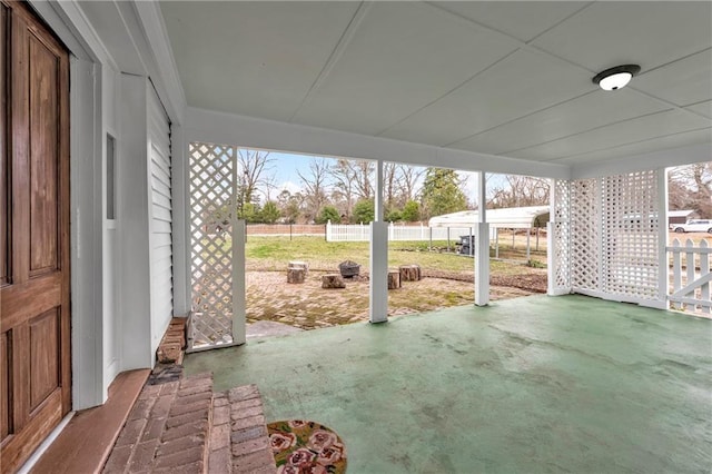 view of patio / terrace with fence