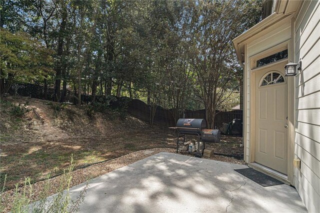 view of patio / terrace featuring area for grilling