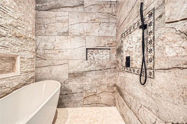 full bathroom with vanity, toilet, and tiled shower / bath combo