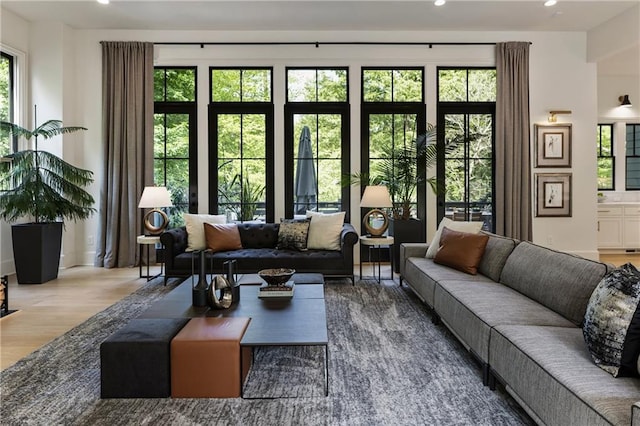 320 Shady Grove Ln, Alpharetta, GA 30009 - living area with healthy amount of natural light, wood finished floors, and recessed lighting