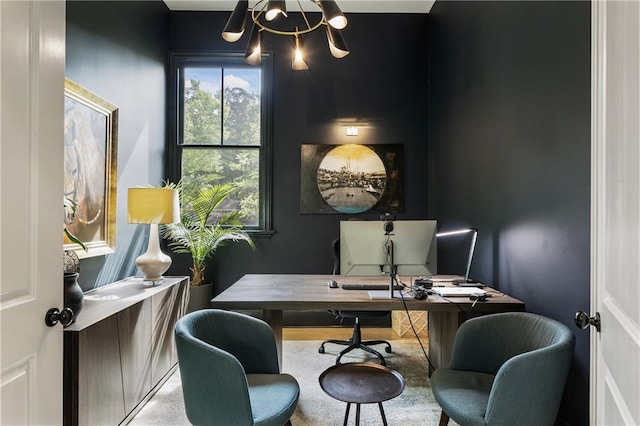 320 Shady Grove Ln, Alpharetta, GA 30009 - office space featuring a chandelier