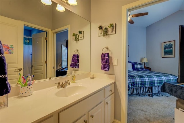 bathroom with vanity