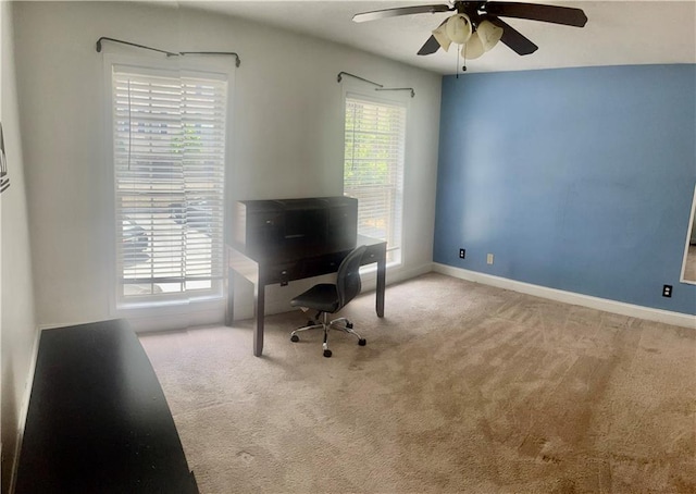 750 Dalrymple Rd Unit G3, Atlanta, GA 30328 - carpeted office space with ceiling fan, plenty of natural light, and baseboards