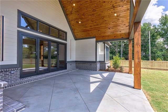 view of patio / terrace with french doors