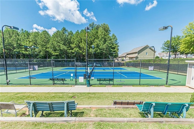 view of sport court