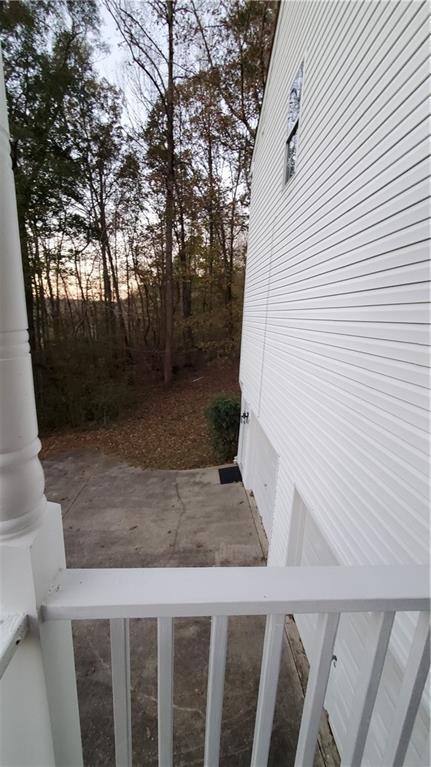 view of property exterior at dusk