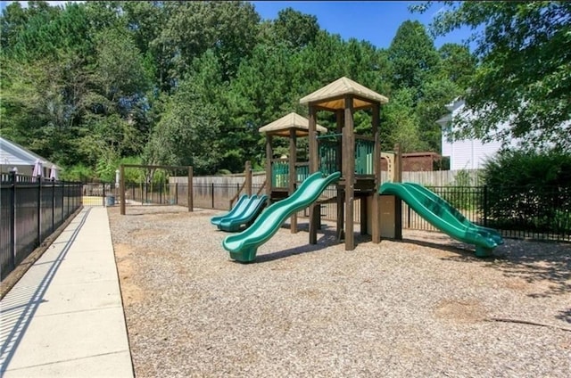 view of jungle gym