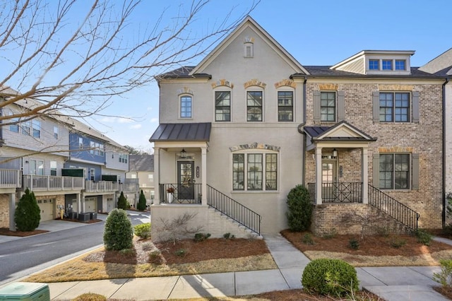 multi unit property with brick siding