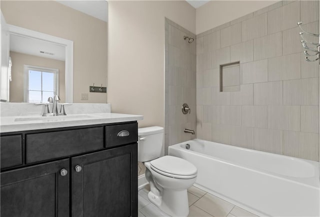 3394 Bryerstone Cir SE, Smyrna, GA 30080 - full bath with toilet, vanity, bathtub / shower combination, and tile patterned floors
