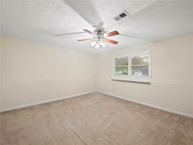 4654 Fox Forrest Dr, Flowery Branch, GA 30542 - carpeted spare room with ceiling fan, baseboards, and a textured ceiling