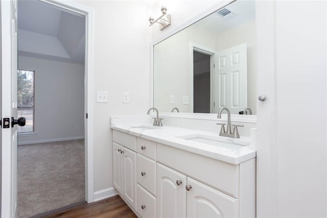 bathroom featuring vanity