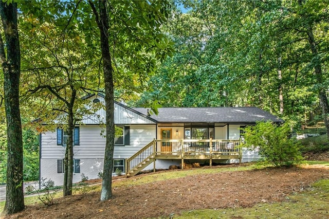 view of rear view of house