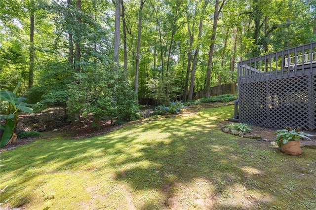 1172 Colony Dr, Marietta, GA 30068 - view of yard featuring a deck