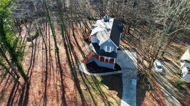 birds eye view of property