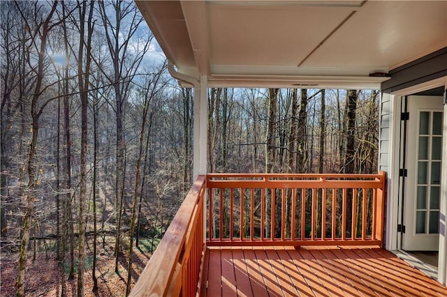 view of wooden terrace