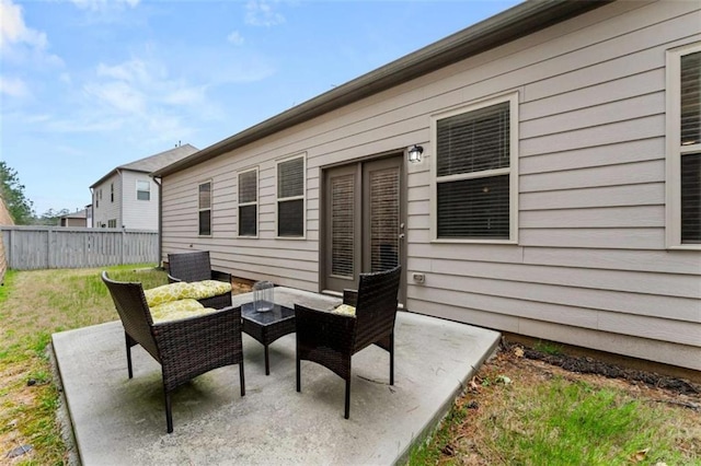 736 Red Wolf Run, Atlanta, GA 30349 - view of patio featuring fence