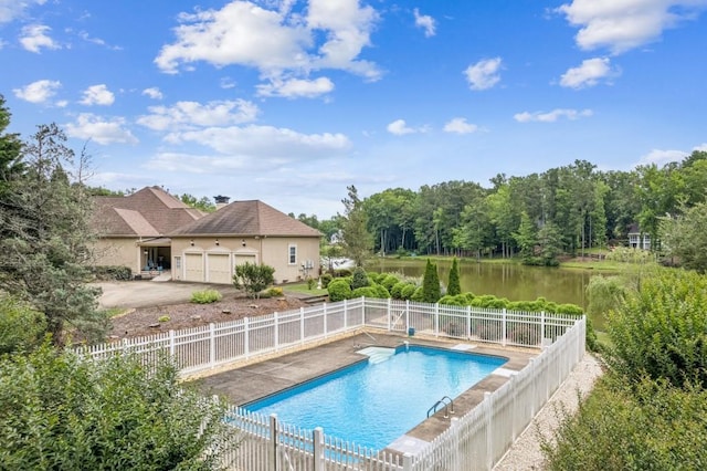 317 Red Gate Overlook, Canton, GA 30115 - view of swimming pool featuring a water view