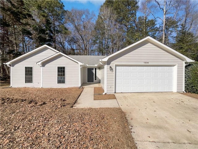 ranch-style house with a garage