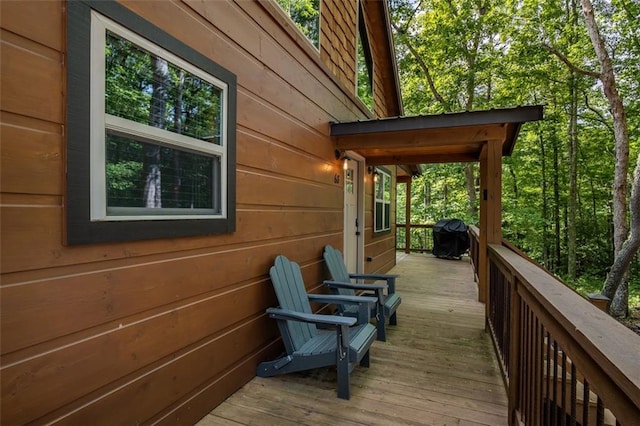 68 Whispering Hawk Ct, Morganton, GA 30560 - wooden terrace featuring grilling area