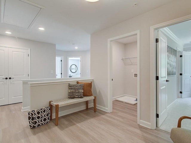 interior space with wood-type flooring