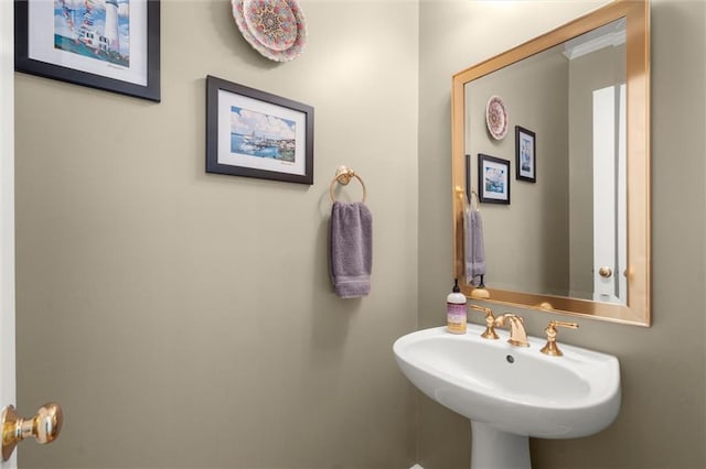 bathroom with a sink