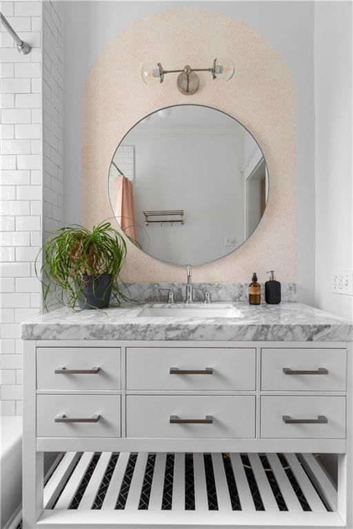 bathroom featuring vanity