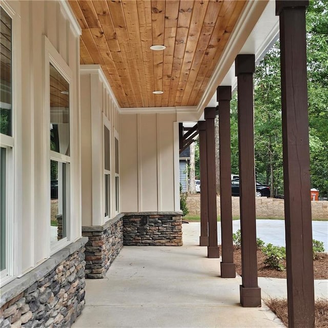 6093 Wayarer Dr, Villa Rica, GA 30180 - view of patio / terrace featuring covered porch